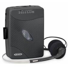 REPRODUCTOR DE CASETE PERSONAL CLÁSICO JENSEN SCR-75-HP CON RADIO AM/FM (NEGRO)