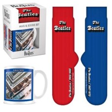 BEATLES - PACK TAZON MAS CALCETINES ROJO Y AZUL