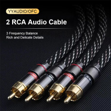 YYTCG - CABLE RCA HI RES STEREO MACHO A MACHO 0,5 METROS