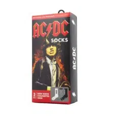 AC/DC - PACK DE 3 PARES DE CALCETAS EN CAJA (TALLA UNICA)
