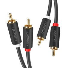 UGREEN CABLE DE AUDIO M/M 2RCA/2RCA 5M AV104 NEGRO