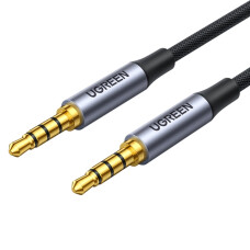 UGREEN CABLE DE AUDIO PLUG 3.5MM 4 POLOS M/M (COMPATIBLE CON MICROFONO) 2M AV183 NEGRO