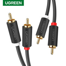 UGREEN - CABLE DE AUDIO M/M 2RCA/2RCA 3M NEGRO
