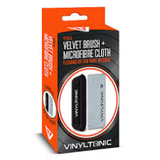 VINYLTONIC – KIT DE LIMPIEZA CEPILLO DE TERCIOPELO + PAÑO DE MICROFIBRA