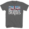 BEATLES, THE – POLERA LOGO BANDERA BRITANICA TALLA M