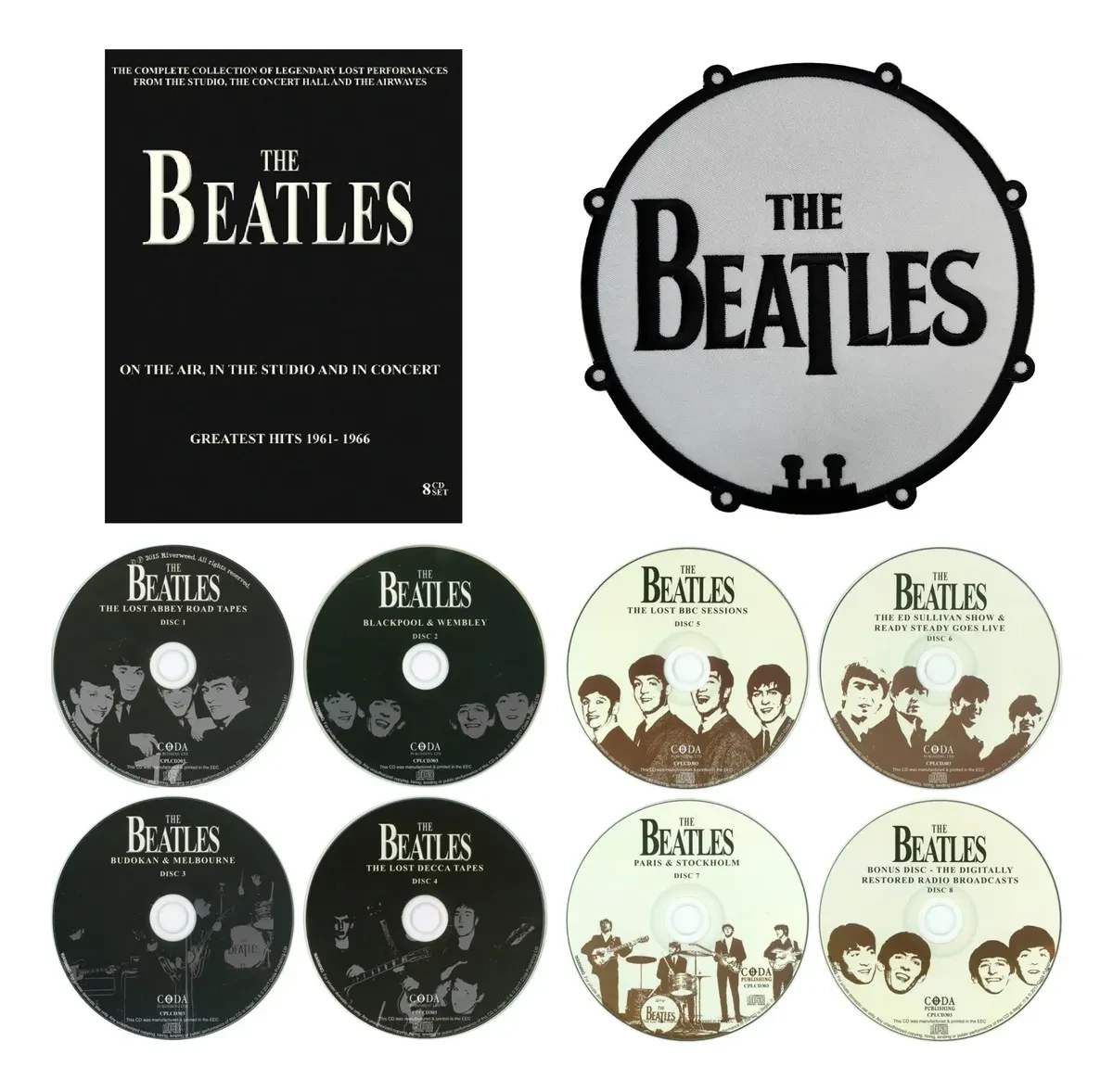 MUSICLAND BEATLES , THE - ON THE AIR. IN THE STUDIO & IN CONCERT 8 CD