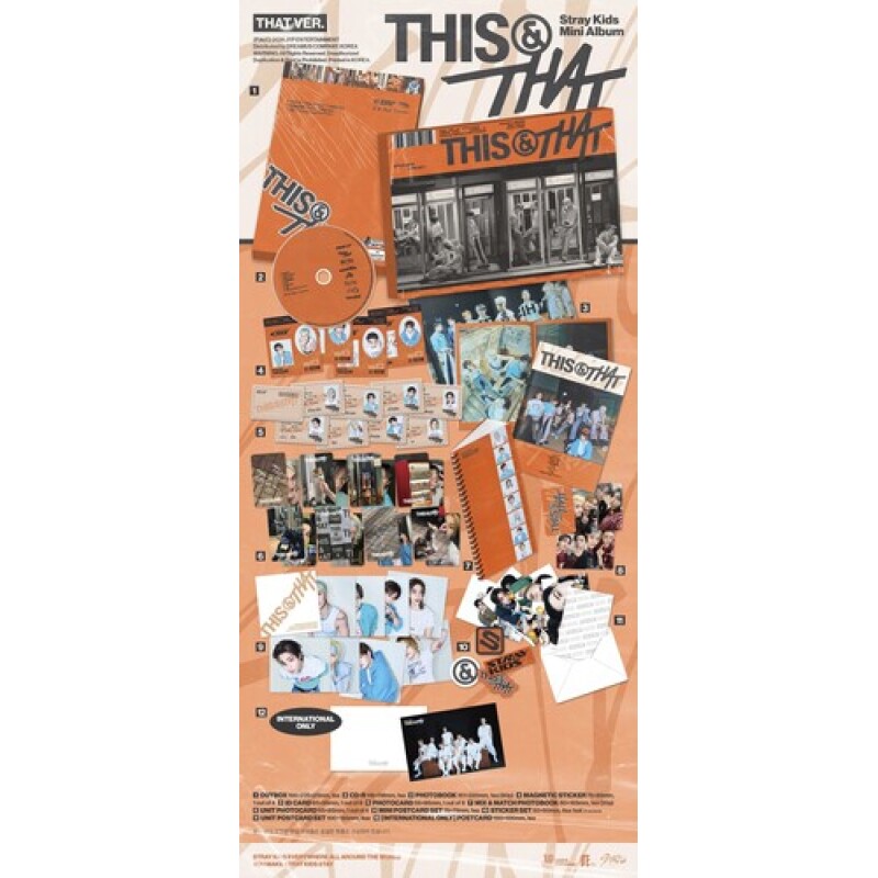 新品未開封　straykids THIS&THAT CD 8枚セット ×20 STRAY KIDS – THIS & THAT (THAT VER.) CD – Musicland Chile