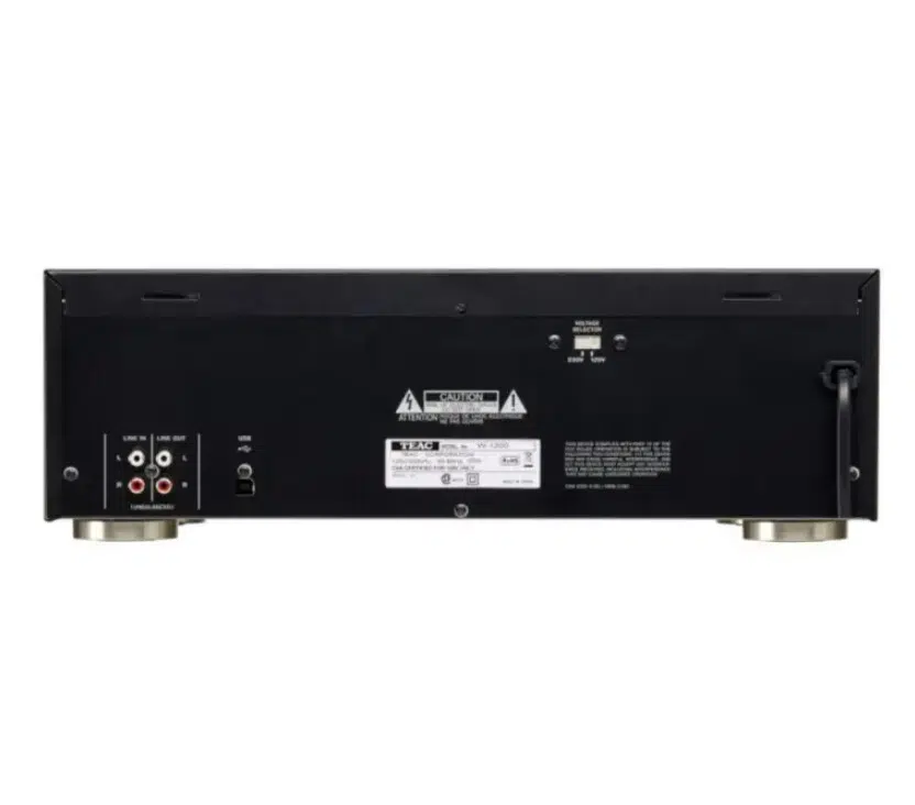 TEAC W1200 BK rear