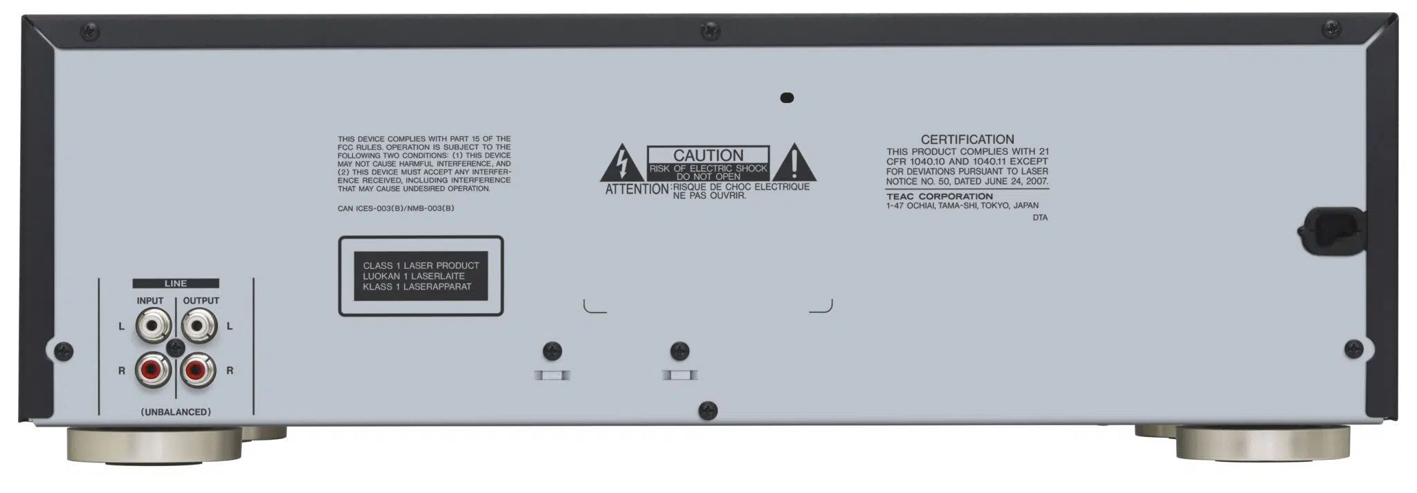 TEAC ad-850 REAR